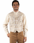Gold Paisley Vest (Plus)