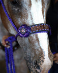 Purple Mule Tape Halter - Purple Gardenia