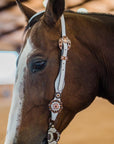 White Pearl One Ear/ Breastcollar Tack Set