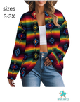 Baha Ranch Colores de Mexico Serape Drop Shoulder Cardigan