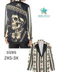 Colores De Mexico Mariachi Aztec Women's Blazer