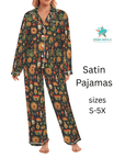 Baha Ranch Colores De Mexico - Mexican Culture Satin Pajamas