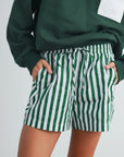 STRIPED DRAWSTRING POCKET BOXER | SHORTS