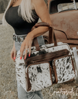 Saddlemen Carry All Cowhide Duffle Travel Bag by Countryside Co.