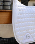 Satin Classic Jump Competition Saddle Pad - White