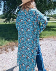 Baha Ranch All Turquoise Long Duster Dress