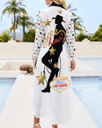 Baha Ranch Viva Las Vegas Rodeo Women's Western Duster Dress