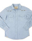 Ukulele And Longboard Embroidered Western Shirt
