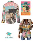 Baha Ranch Pop Western Wanted Collage Button Up Shirt