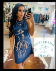 Baha Ranch Cowboy Days Sleeveless Mini Dress