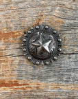 Antique Silver Star Western Concho W174