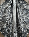 35X35" Grey Roses Wild Rag / Scarf WR1008