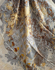 35X35" Brown and Tan Leaf Wild Rag / Scarf WR1032