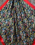 35X35" Red Flowers Wild Rag / Scarf WR3107