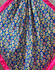 35X35" Pink Flowers Wild Rag / Scarf WR3109