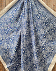 35X35" Blue & White Paisley Wild Rag / Scarf WR3403