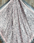 35X35" Pink & Grey Paisley Wild Rag / Scarf WR3409
