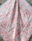 35X35" Pink & Grey Paisley Wild Rag / Scarf WR3416