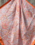 35X35" Pink & Orange Paisley Wild Rag / Scarf WR3417