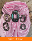 35X35" Solid Pink Wild Rag / Scarf WRS27 - Buckle Wild Rag Slides - Assorted