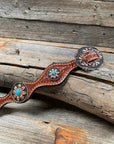 Light Oil Basketweave Wither Strap