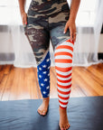 PATRIOTIC CROSSOVER LEGGINGS