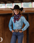 *YOUTH* ICE BLUE SPARKLE PERFORMANCE SHIRT