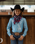*YOUTH* ICE BLUE SPARKLE PERFORMANCE SHIRT