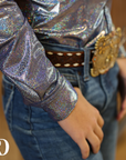 *YOUTH* PERIWINKLE SPARKLE PERFORMANCE SHIRT