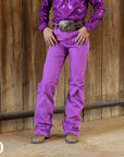*YOUTH* SIGNATURE TROUSER- POPPY PURPLE