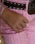 *YOUTH* SIGNATURE TROUSER - LIGHT PINK WITH CRYSTALS
