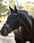 Taos Black Patent Leather Snaffle Bridle