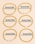 Milana Plated Beaded Bracelet Set
