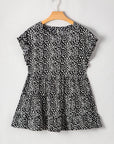 Danielle Back Tiered Flowy PLUS Blouse