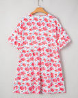 Zariah Ruffled Half Sleeve PLUS Dress