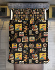 Vintage Cowgirl Collage Design 3-Piece Bedding Set (1 Duvet Cover + 2 Pillow Shams) – 102"×90"