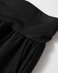 Solid Elastic High Waist Pocketed Cargo Jogger Pants