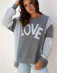 Payton Uneven Hem Chic Sweatshirt