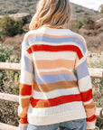 Oragita Colorblock Drop Shoulder Sweater