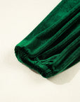 Bow Tie Velvet High Waist Mini Dress