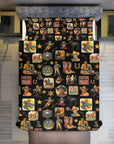Vintage Cowboy Collage Design 3-Piece Bedding Set (1 Duvet Cover + 2 Pillow Shams) – 102"×90"
