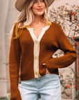 Gabriella Knit Neckline Short Cardigan