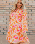 Jane Sleeve Ruffle Mini Dress