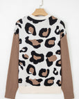 Jocelyn Block Patchwork Sleeve Sweater