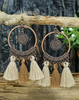 Angie Boho Tasseled Dangle Earrings