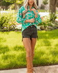 Bella Lantern Sleeve Front Shirt