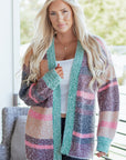Elsa Slit Open Front Cardigan