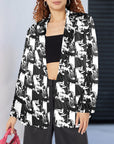 Baha Ranch Black White Cowboy Women's Western Blazer