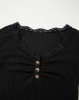 Waverly Sleeve Ribbed top Long Sleeve Top