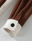 Alia Patchwork Down Fleece Shacket